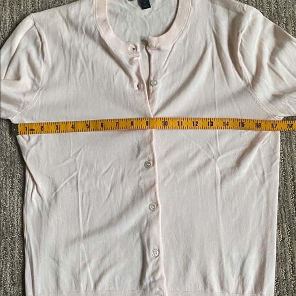 J. Crew Soft Pink Knit Cardigan/ Button Down Sweater - Picture 10 of 10